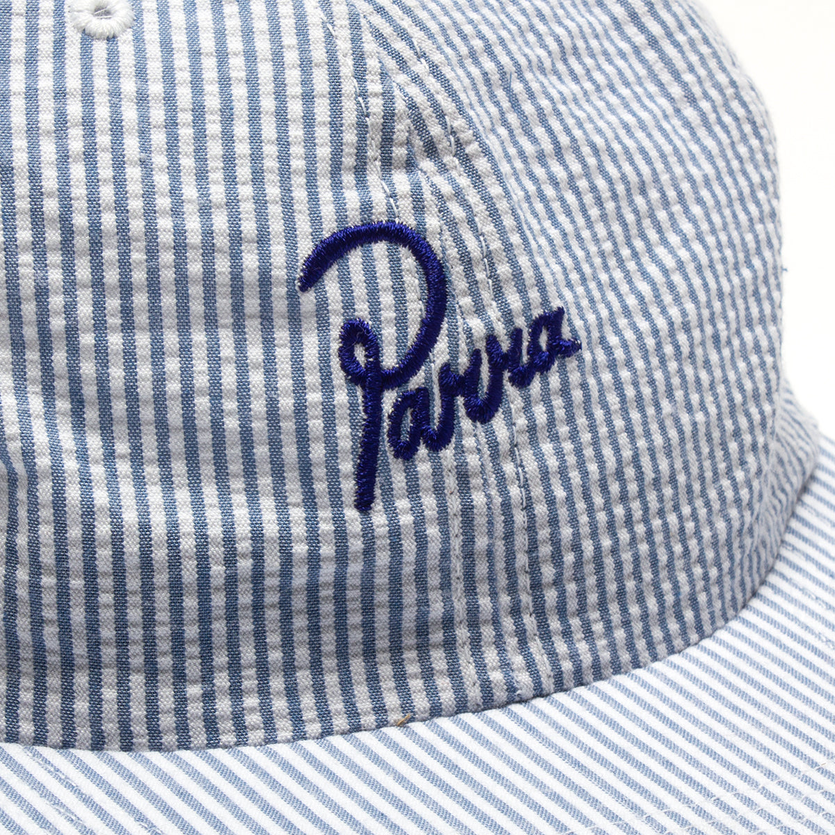 by Parra | Classic Logo 6 Panel hat Style # 49345 Color : White / Blue