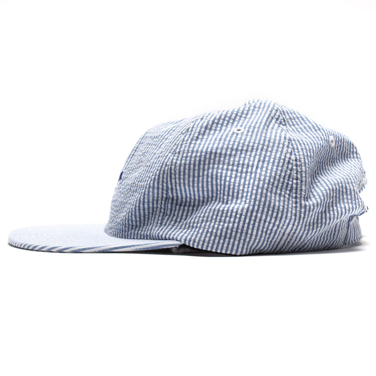 by Parra | Classic Logo 6 Panel hat Style # 49345 Color : White / Blue