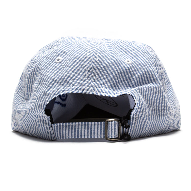 by Parra | Classic Logo 6 Panel hat Style # 49345 Color : White / Blue