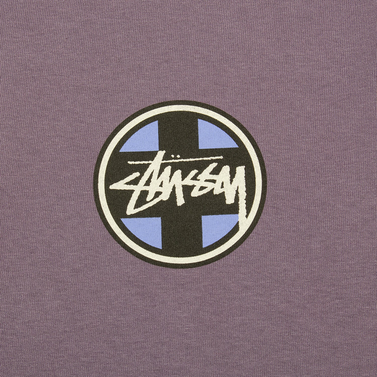 Stussy - Cross Dot Pigment Dyed T-Shirt
Style # 1905112

Color : Grape