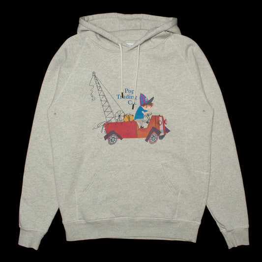 Pop Trading Company | Fiep Pop Hooded Sweatshirt Color : Off White Heather