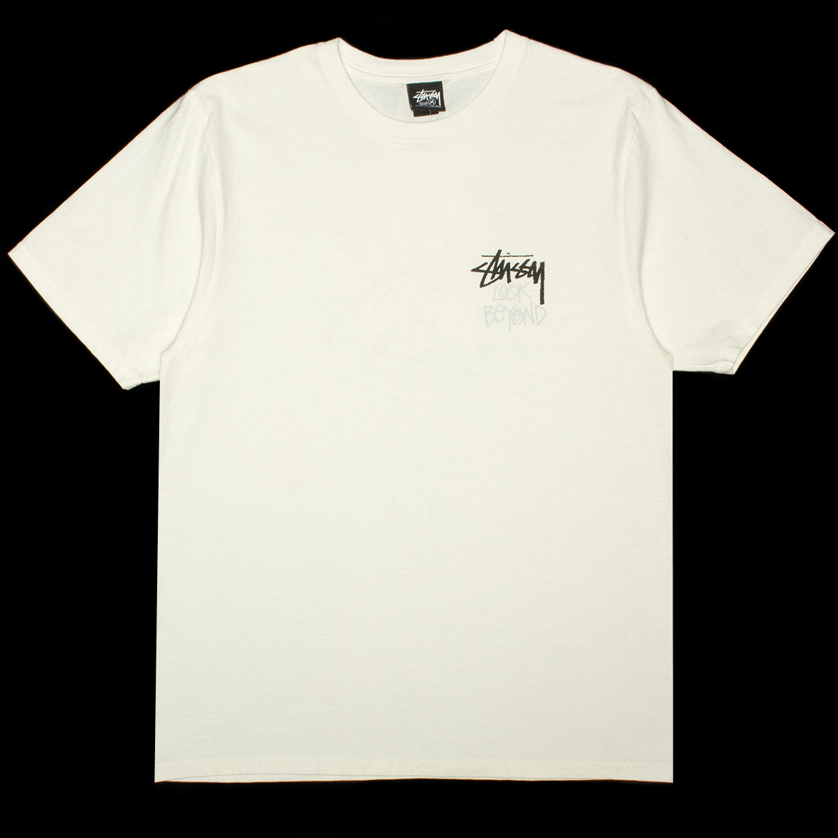 Stussy - Look Beyond Pigment Dyed T-Shirt
Style # 1905111

Color : Natural