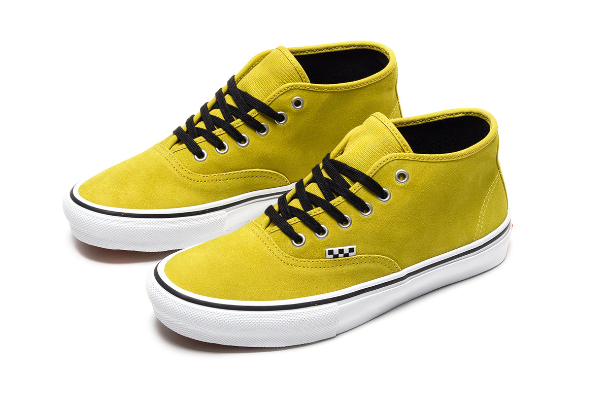 Vans - Skate Authentic Mid
Style # VN000EEEEMX1
Color : Mustard / White