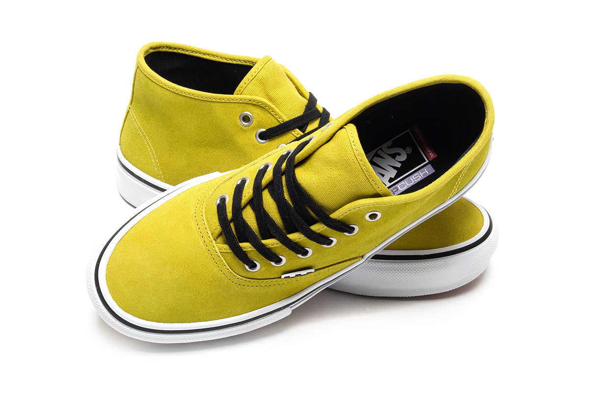 Vans - Skate Authentic Mid
Style # VN000EEEEMX1
Color : Mustard / White