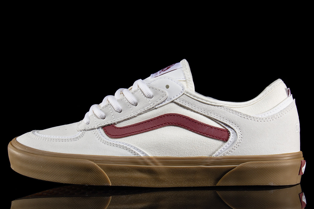 Vans - Skate Rowley
Style # VN0A2Z3O6LQ1
Color : White / Red / Gum