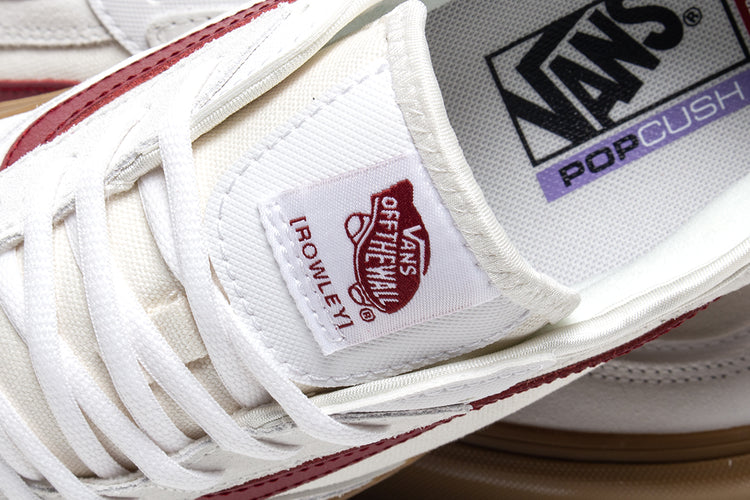 Vans - Skate Rowley
Style # VN0A2Z3O6LQ1
Color : White / Red / Gum