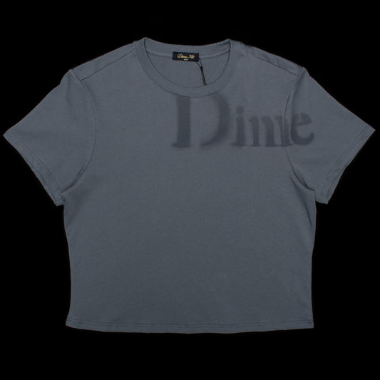 Dime - Women's Classic Stencil T-Shirt
Color : Granite