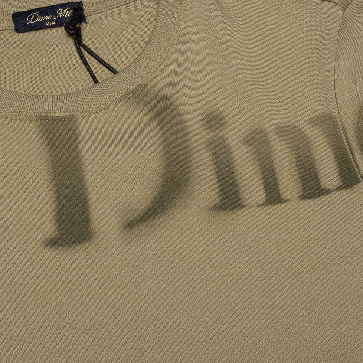 Dime - Women's Classic Stencil T-Shirt
Color : Military Olive