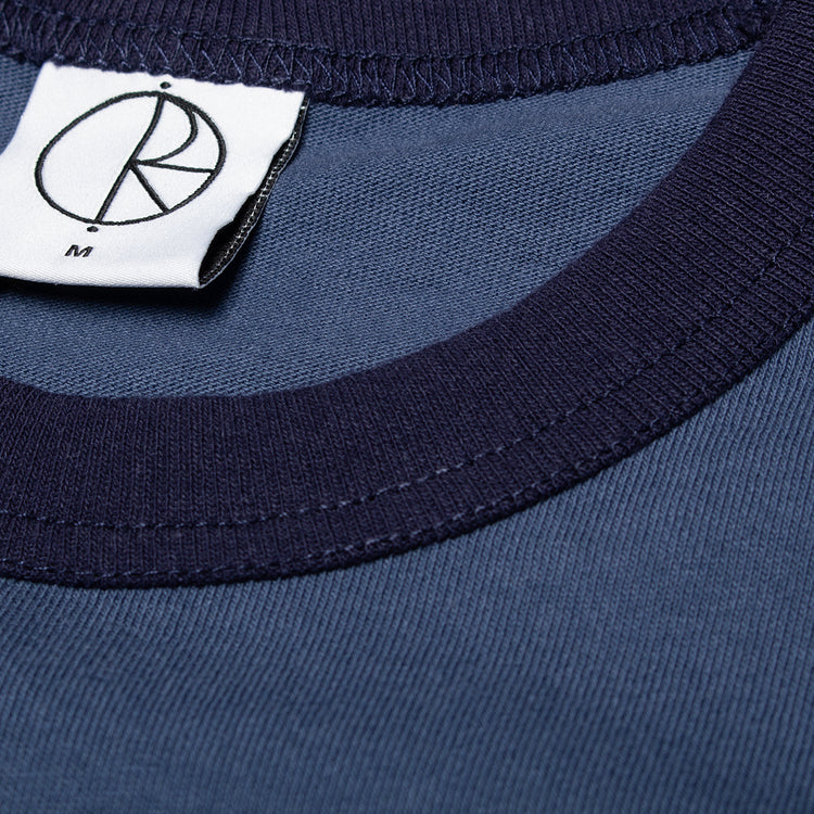 Polar Skate Co. - Ringer T-Shirt
Color : Grey Blue / Dark Blue