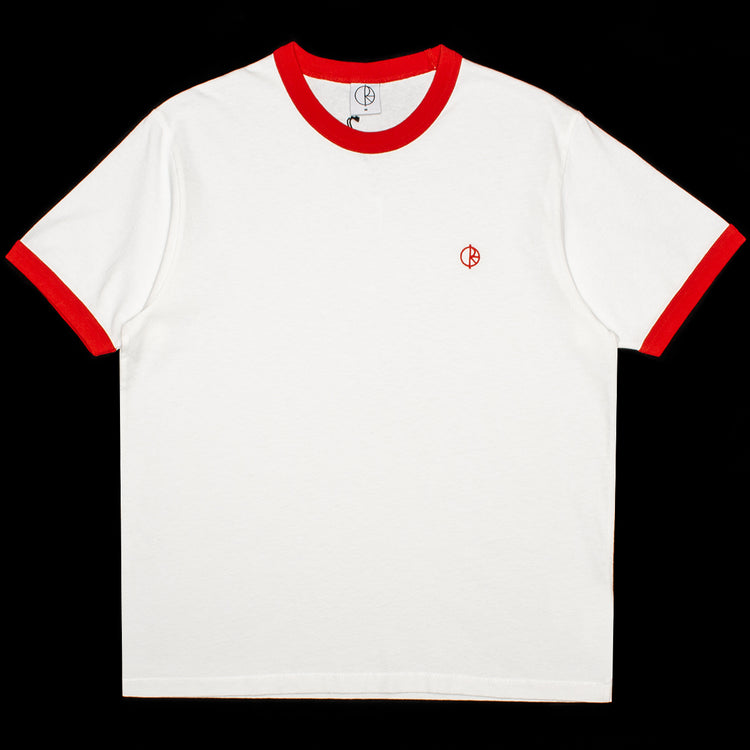Polar Skate Co. - Ringer T-Shirt
Color : White / Red