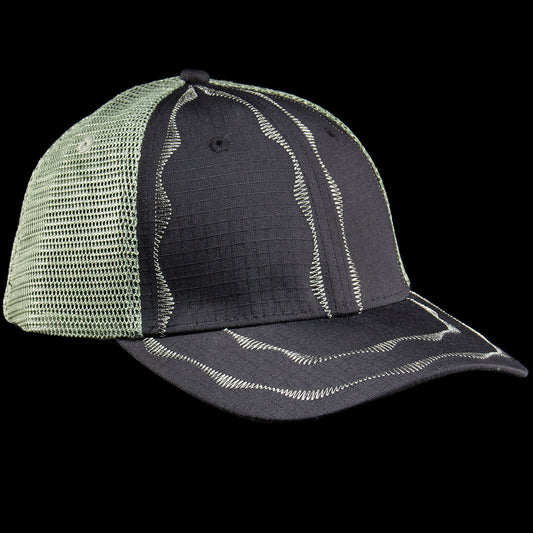 Sex Hippies - Welder's Stitch Mesh Hat
Color : Black / Sage