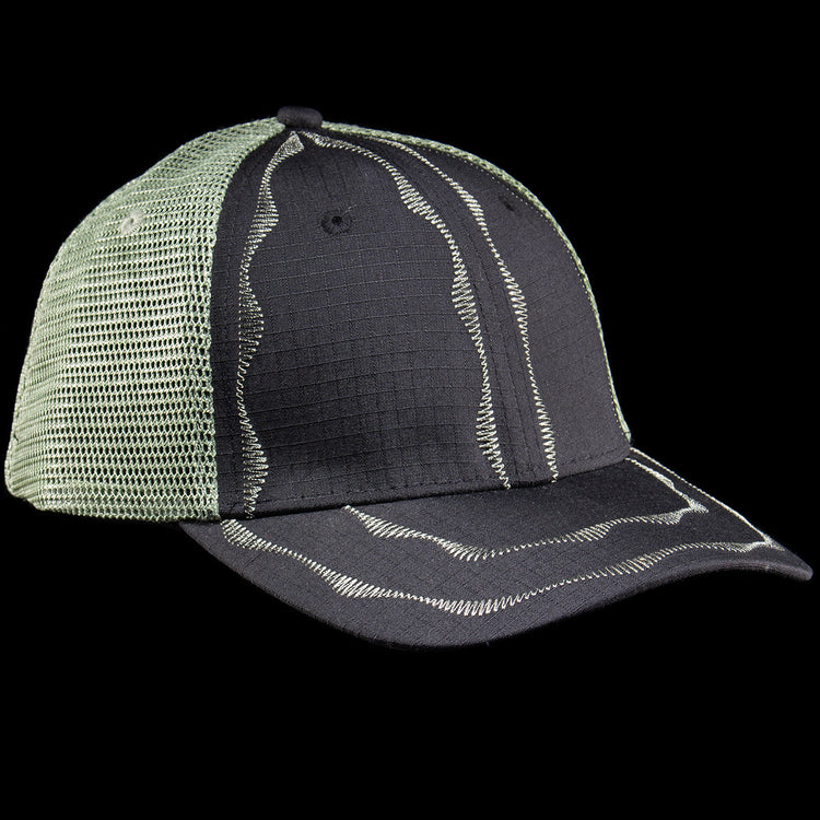 Sex Hippies - Welder's Stitch Mesh Hat
Color : Black / Sage