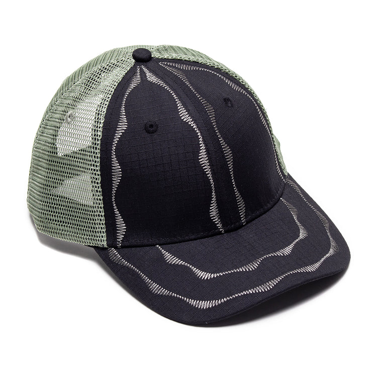 Sex Hippies - Welder's Stitch Mesh Hat
Color : Black / Sage