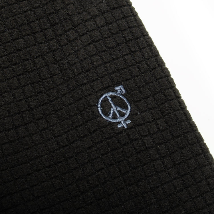 Sex Hippies - Grid Fleece Hoop Shorts
Color : Black / Silver