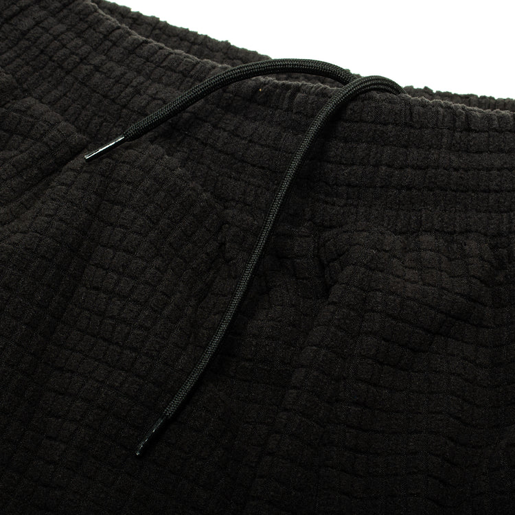 Sex Hippies - Grid Fleece Hoop Shorts
Color : Black / Silver