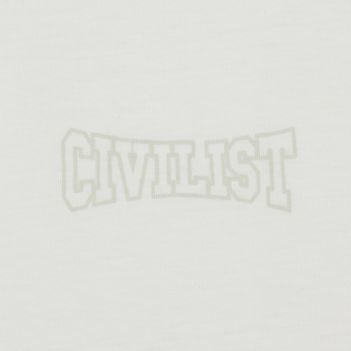 Civilist | Club Tonal T-Shirt Color : White