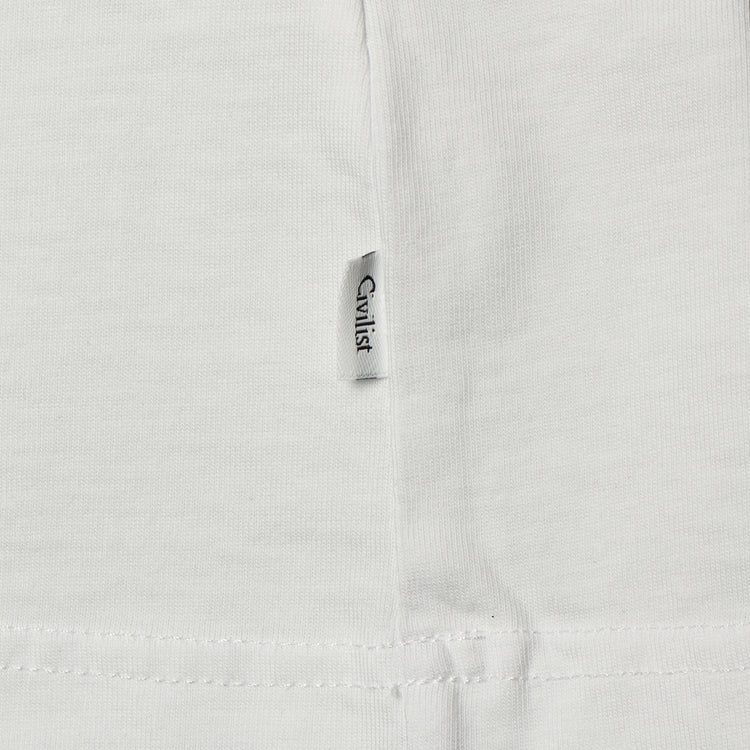 Civilist | Club Tonal T-Shirt Color : White