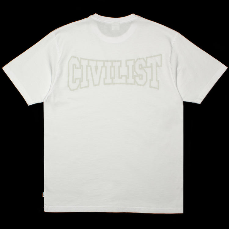 Civilist | Club Tonal T-Shirt Color : White