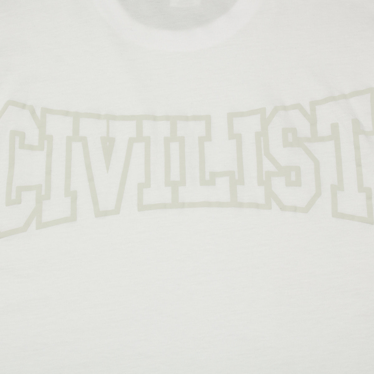 Civilist | Club Tonal T-Shirt Color : White