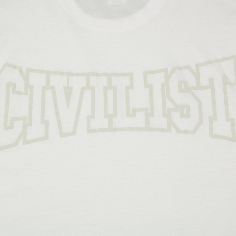 Civilist | Club Tonal T-Shirt Color : White