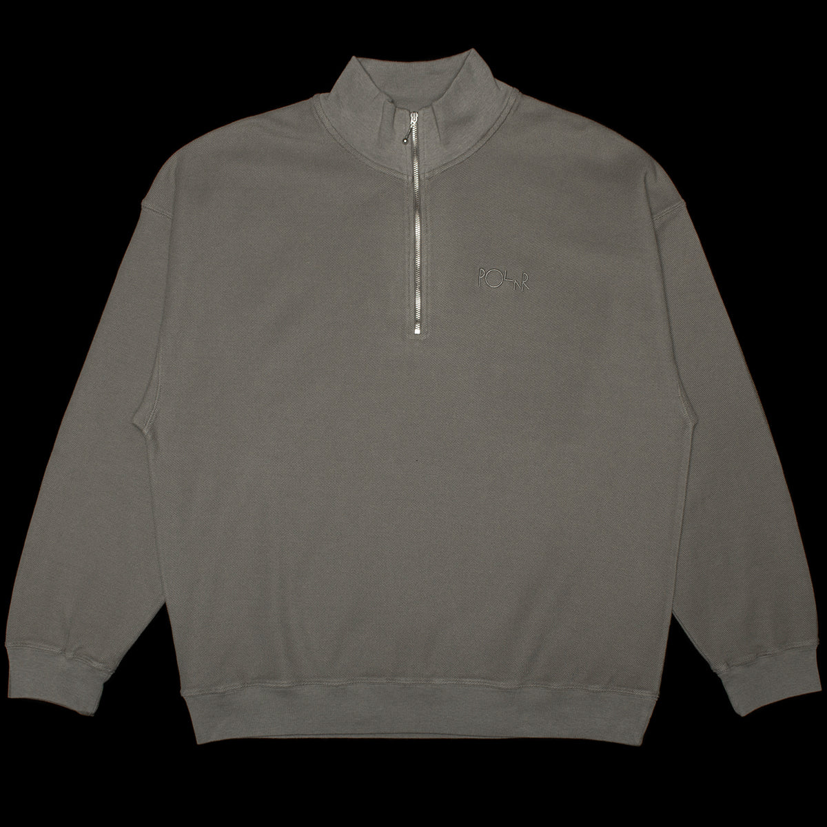 Polar Skate Co. - Half Zip L/S Pique Shirt
Color : Grey