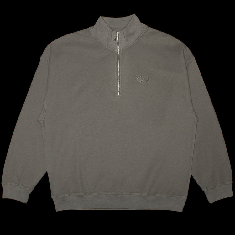 Polar Skate Co. - Half Zip L/S Pique Shirt
Color : Grey
