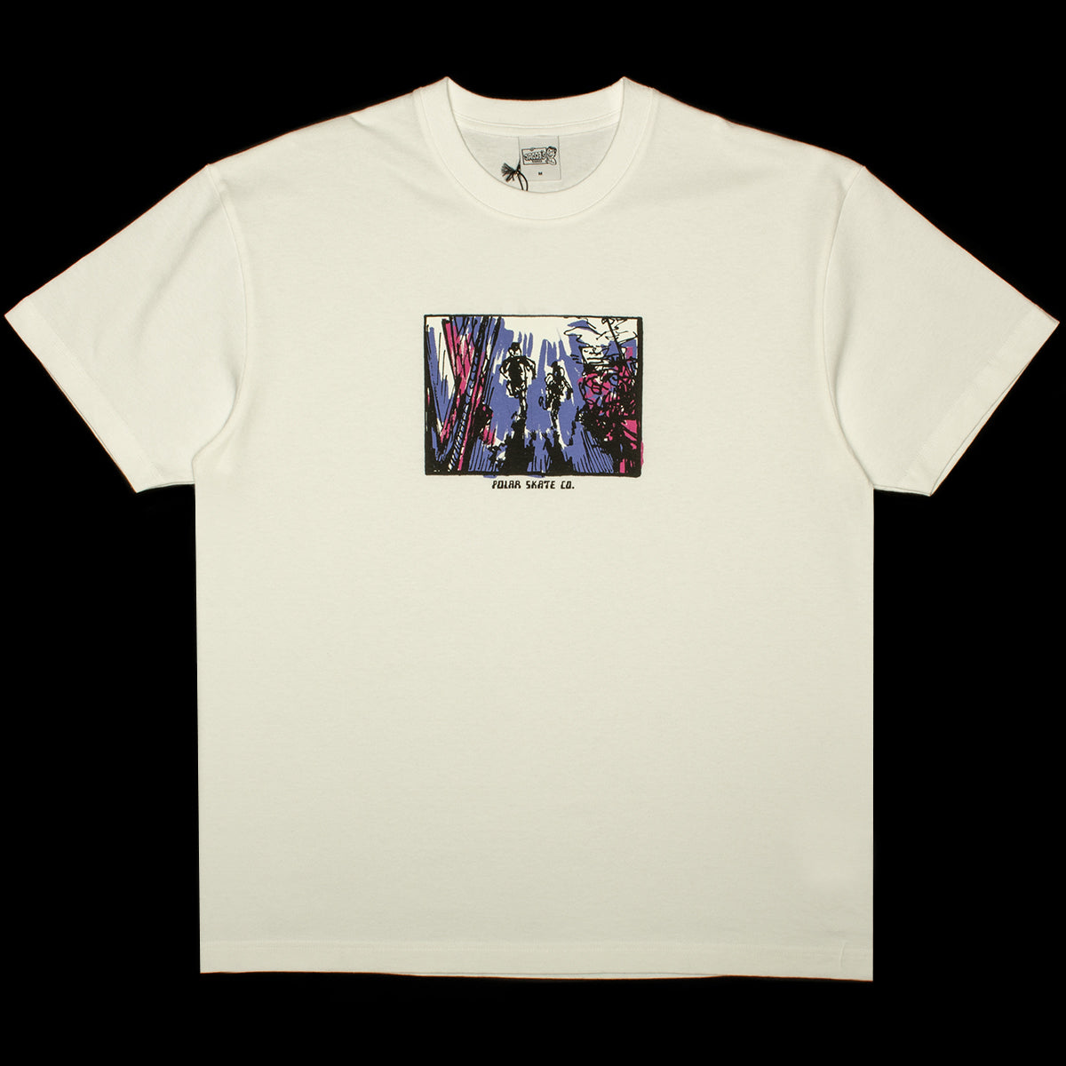 Polar Skate Co. - Running T-Shirt
Color : White