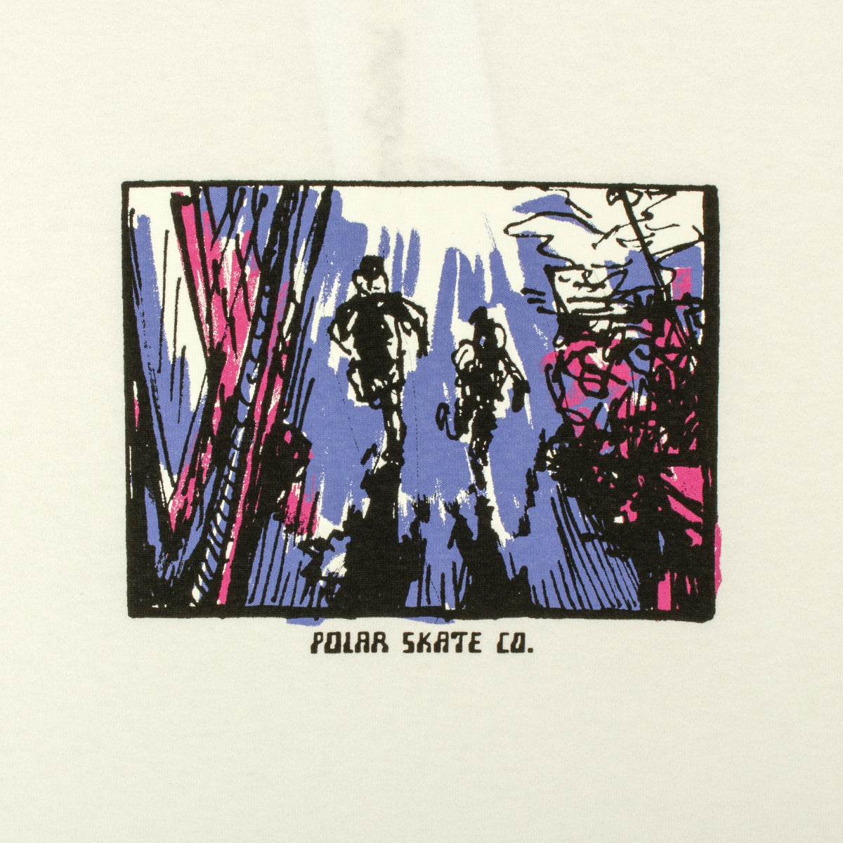 Polar Skate Co. - Running T-Shirt
Color : White