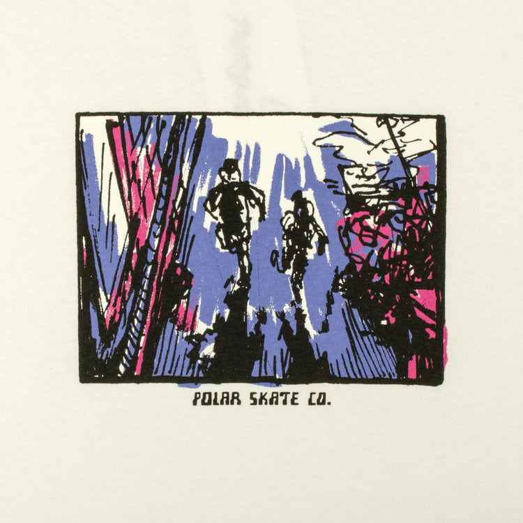 Polar Skate Co. - Running T-Shirt
Color : White