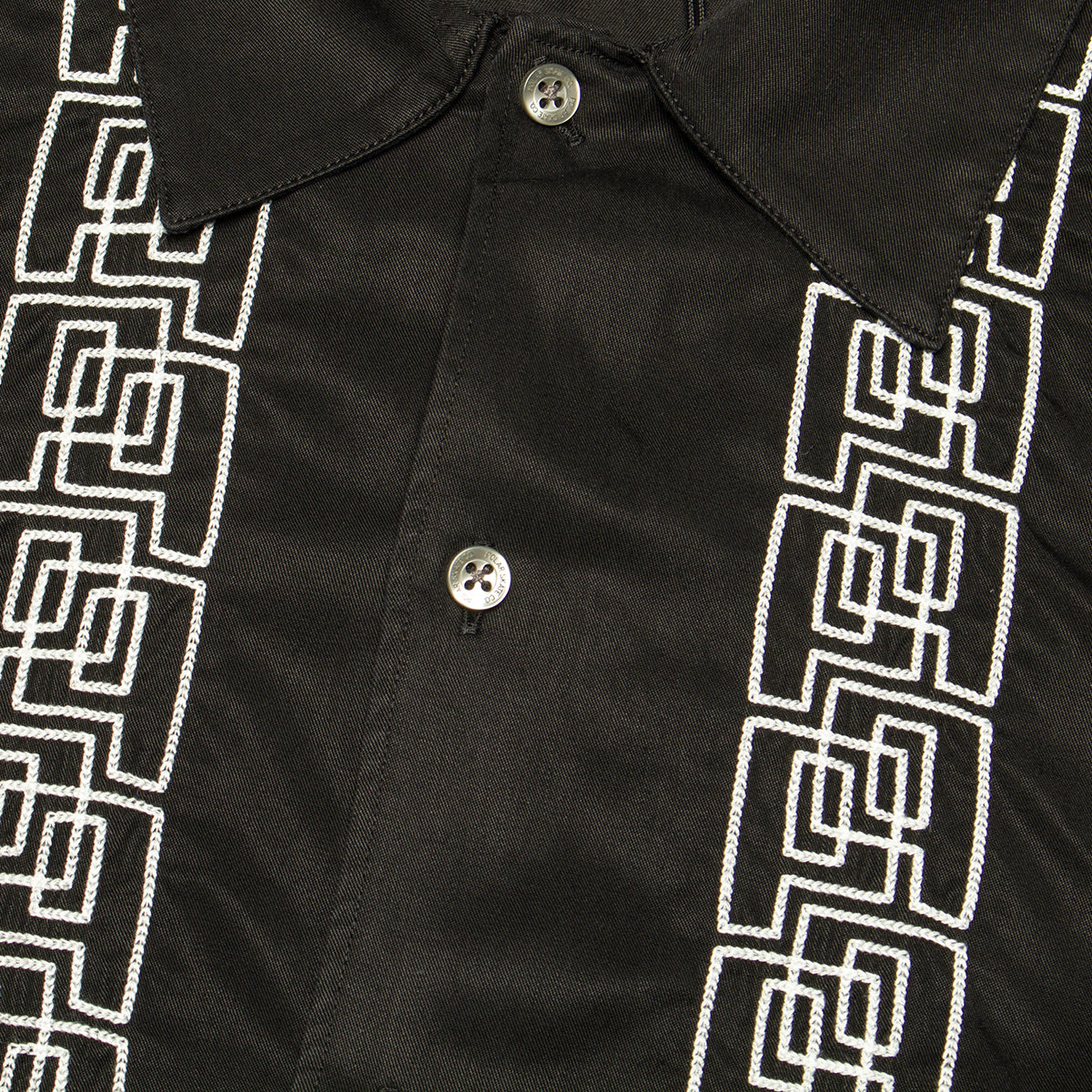 Polar Skate Co. | Bowling Shirt Color : Black / White