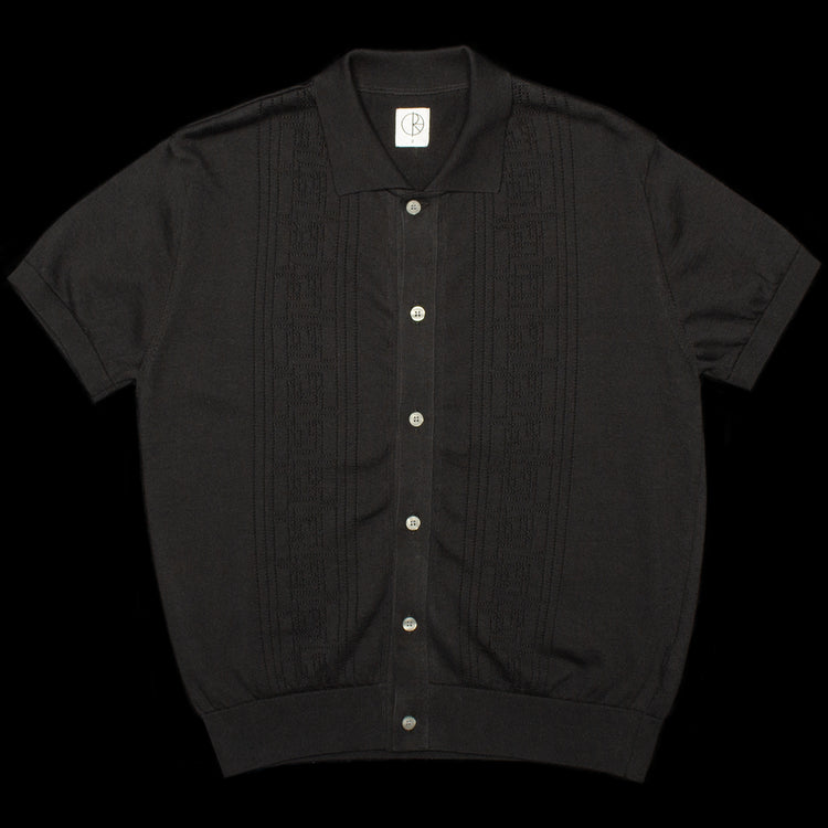 Polar Skate Co. | Miles S/S Cardigan Color : Black