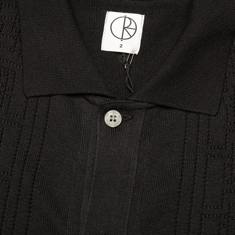 Polar Skate Co. | Miles S/S Cardigan Color : Black