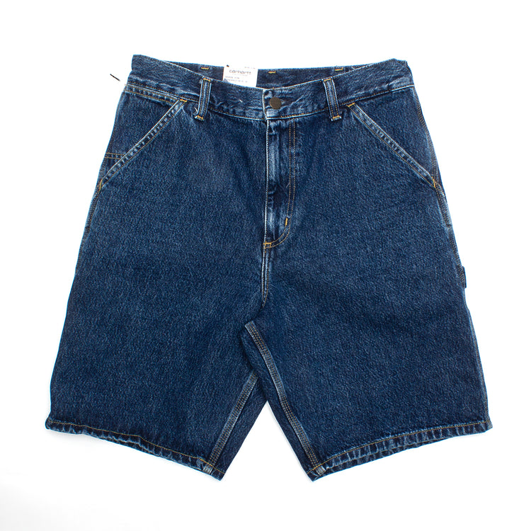 Carhartt WIP | Single Knee Short Style # I032026-0106 Color : Blue (Stone Washed)