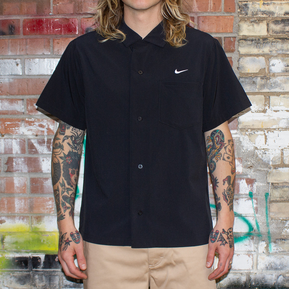 nike button up dress shirts Bowling Shirt