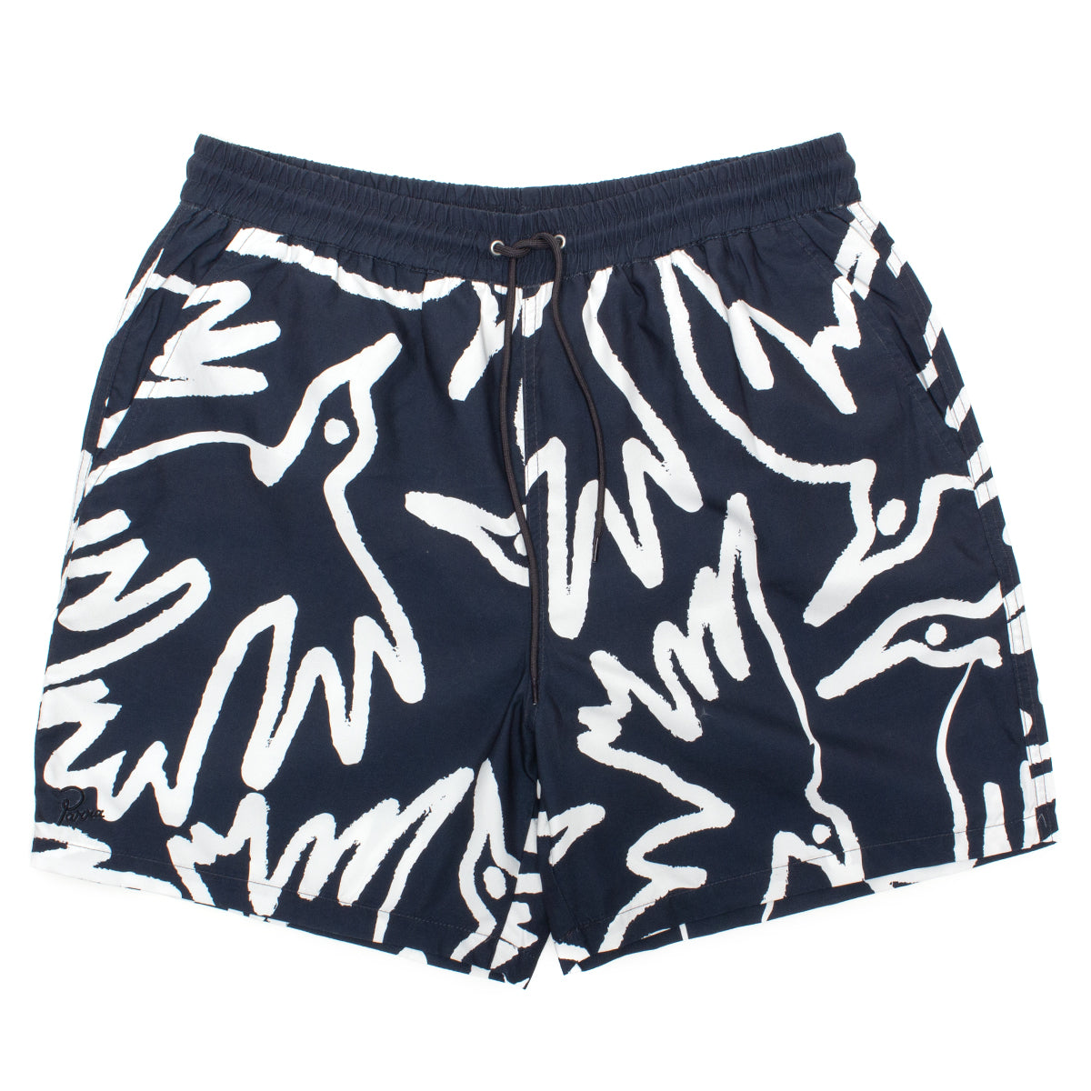 by Parra - Birds Fly Free Swim Shorts
Color : Black