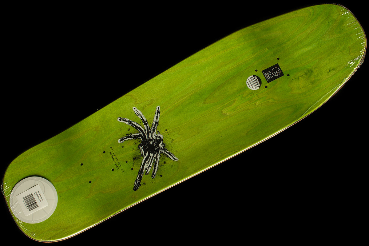 Polar Skate Co. - Spider Deck
Size : 9.2"
Wheelbase 14.20"
Length : 31.75"
Nose : 6.9"
Tail : 6.5"
Manufactured by BBS

David Stenstrom