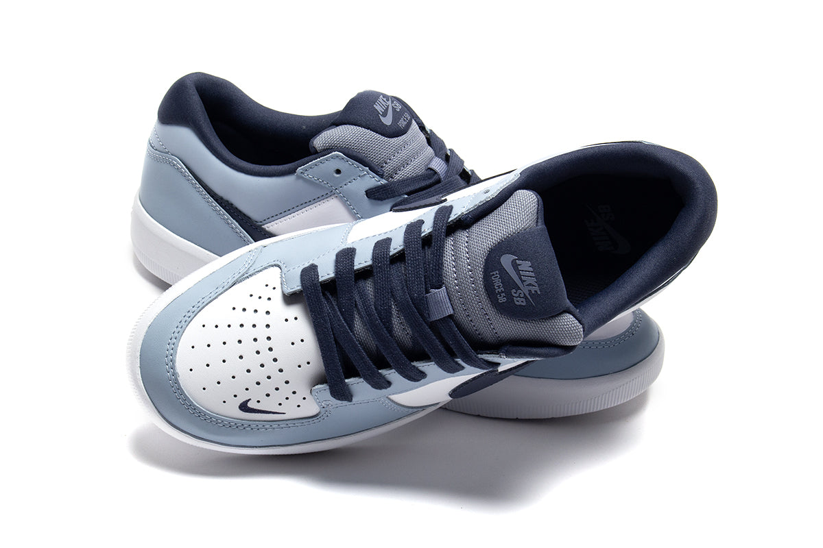 Nike SB | Force 58 Premium Style # HJ3489-141 Color : White / Thunder Blue / Ashen Slate