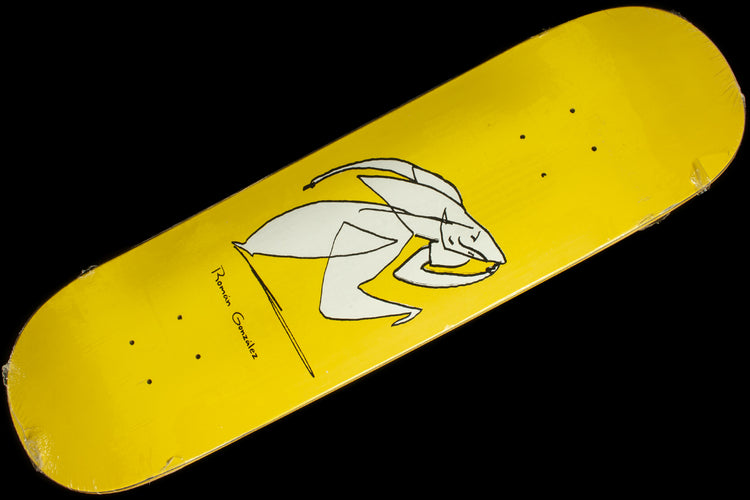 Polar Skate Co. - Stay In Motion Deck
Size : 8.375"
Wheelbase 14.375"
Length : 32.12"
Nose : 6.9"
Tail : 6.6"
Manufactured by BBS

Roman Gonzalez