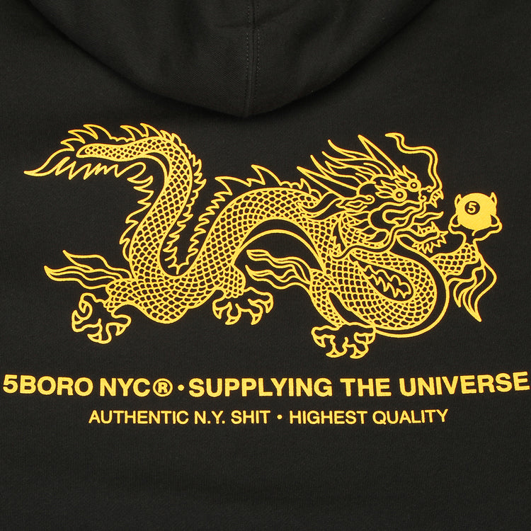 5Boro - 5Ball Dragon Hoodie
Color : Black / Yellow