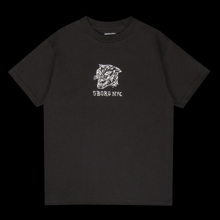 5Boro - Demon Cat T-Shirt
Color : Black / White