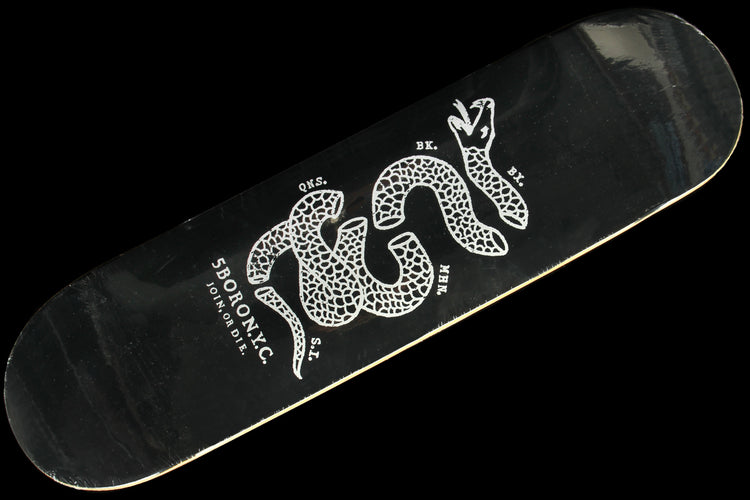 5Boro - Join Or Die Snake Deck
Color : Black / White