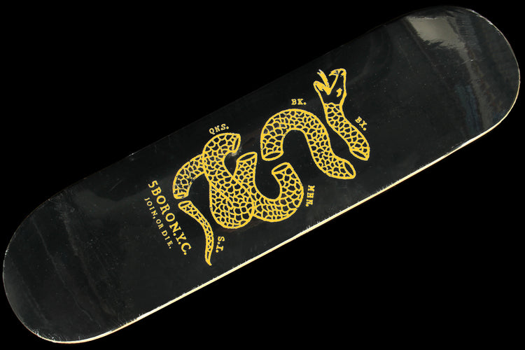 5Boro - Join Or Die Snake Deck
Color : Black / Yellow