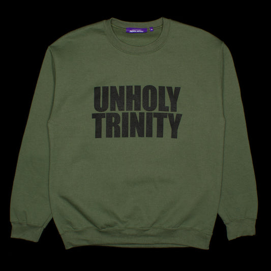 Fucking Awesome | Unholy Trinity Crewneck Color : Army Green