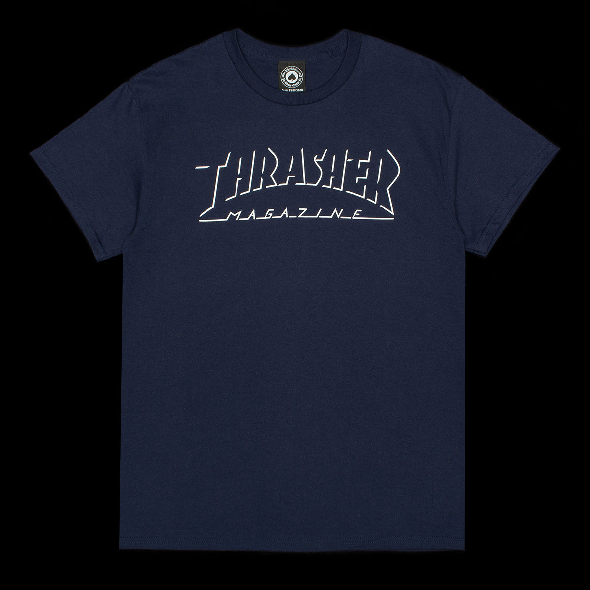 Thrasher - Shadow Mag Logo T-Shirt
Color : Navy