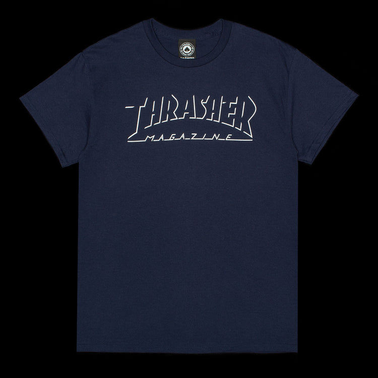 Thrasher - Shadow Mag Logo T-Shirt
Color : Navy