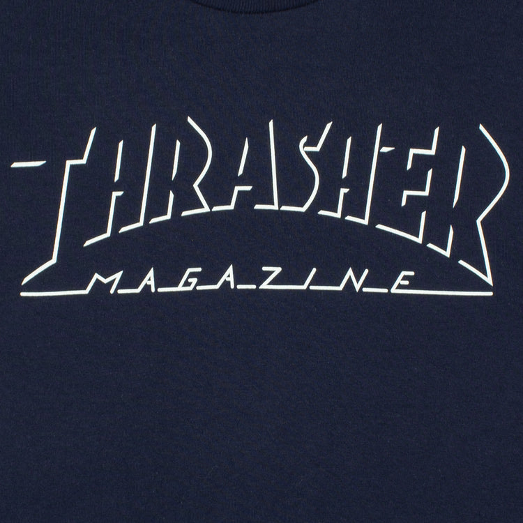 Thrasher - Shadow Mag Logo T-Shirt
Color : Navy