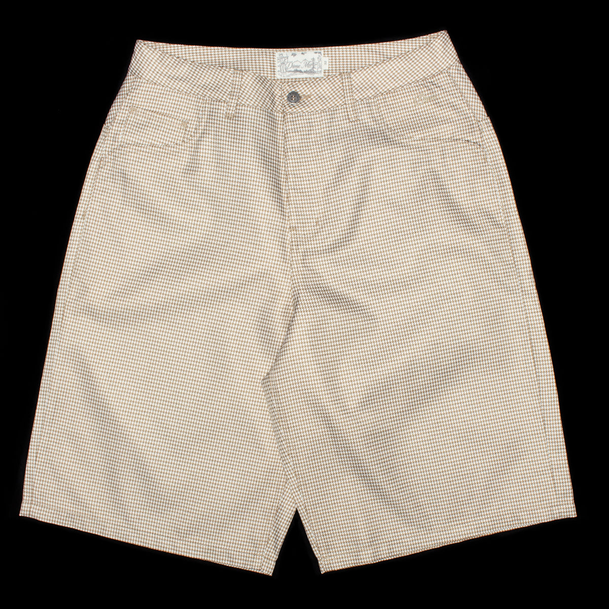 Dime - Baggy Houndstooth Shorts
Color : Beige