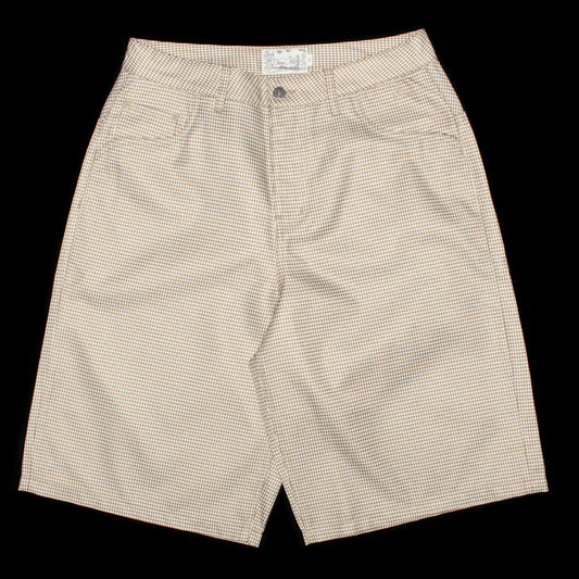 Dime - Baggy Houndstooth Shorts
Color : Beige