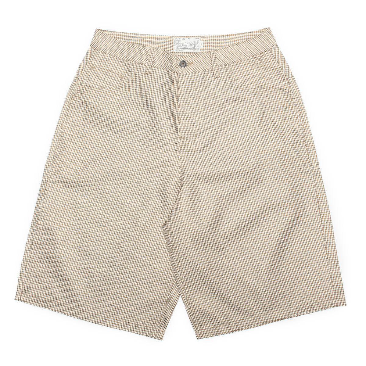 Dime - Baggy Houndstooth Shorts
Color : Beige