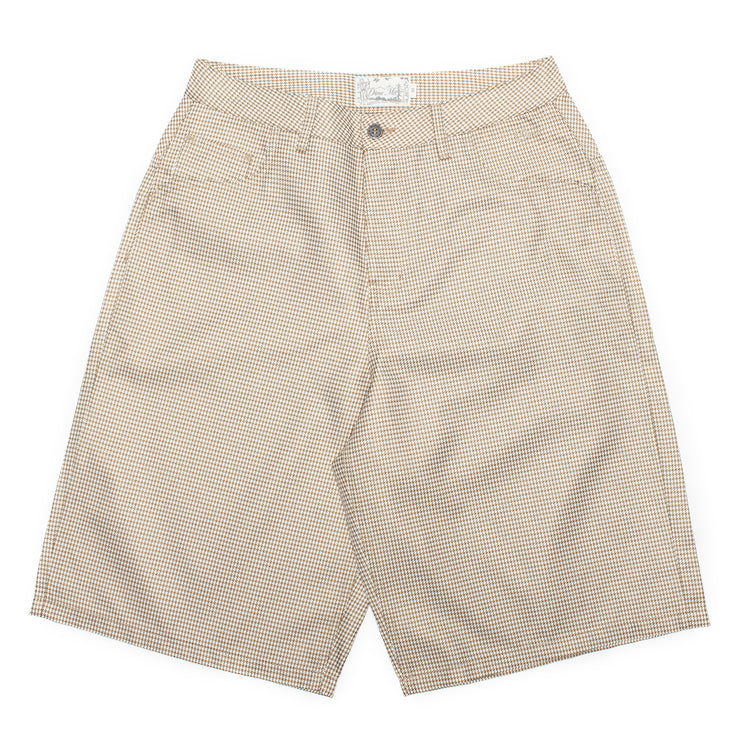 Dime - Baggy Houndstooth Shorts
Color : Beige